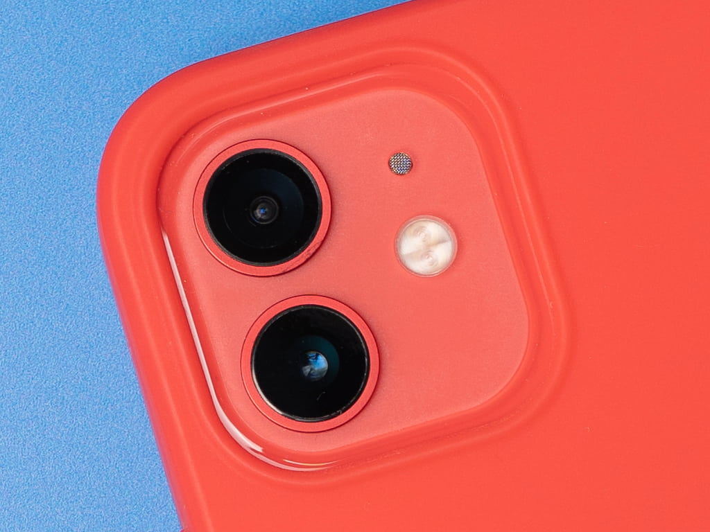 TPU Gumový kryt na iPhone 12 a iPhone 12 Pro - Červený 3